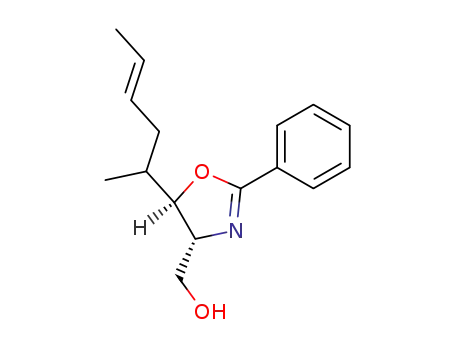 (4R,5R)-4-hydroxymethyl-5-((E)-1-methyl-3-pentenyl)-2-phenyl-2-oxazoline