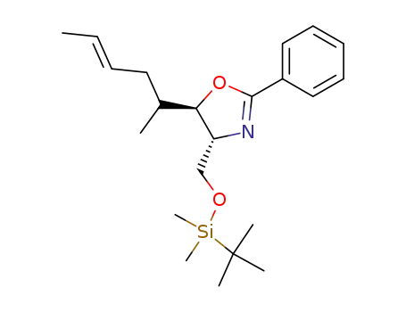 (4R,5R)-4-tert-butyldimethylsilyloxymethyl-5-((E)-1-methyl-3-pentenyl)-2-phenyl-2-oxazoline