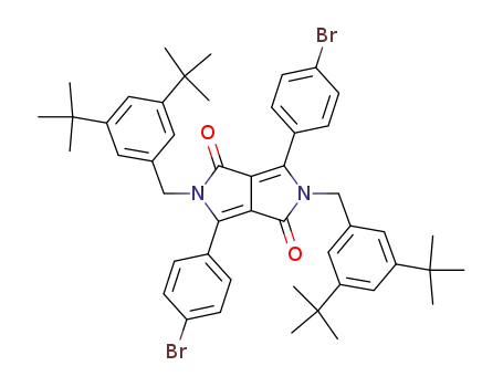 3,6-bis-(4-bromo-phenyl)-2,5-bis-(3,5-di-tert-butyl-benzyl)-2,5-dihydro-pyrrolo[3,4-c]pyrrole-1,4-dione