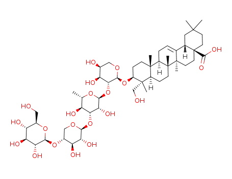 hederagenin 3-O-β-D-glucopyranosyl-(1->4)-O-β-D-xylopyranosyl-(1->3)-O-α-L-rhamnopyranosyl-(1->2)-O-α-L-arabinopyranoside