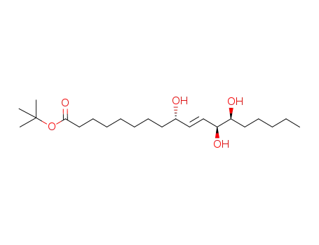 10-Octadecenoic acid, 9,12,13-trihydroxy-, 1,1-dimethylethyl ester,
(9S,10E,12S,13S)-