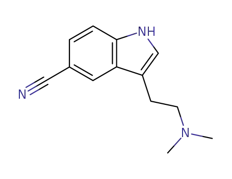 Molecular Structure of 17380-42-6 (3-[2-(dimethylamino)ethyl]-1H-indole-5-carbonitrile)