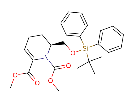 dimethyl (S)-(-)-6-(tert-butyldiphenylsilyloxymethyl)-5,6-dihydro-4H-pyridine-1,2-dicarboxylate