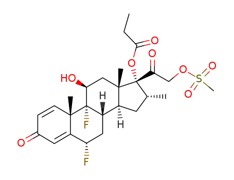6α,9α-difluoro-11β-hydroxy-21-methylsulfonyloxy-16α-methyl-17α-propionyloxypregna-1,4-diene-3,20-dione