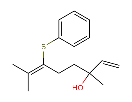 3,7-dimethyl-6-(phenylthio)octa-1,6-dien-3-ol