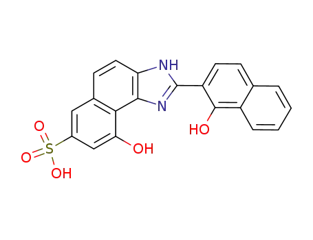 9-hydroxy-2-(1-hydroxy-naphthalen-2-yl)-3H-naphtho[1,2-d]imidazole-7-sulfonic acid