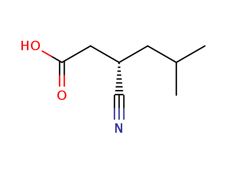 Hexanoic acid, 3-cyano-5-methyl-, (3S)-