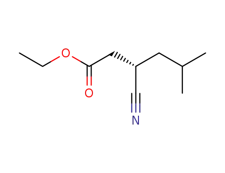 Hexanoic acid, 3-cyano-5-methyl-, ethyl ester, (3S)-