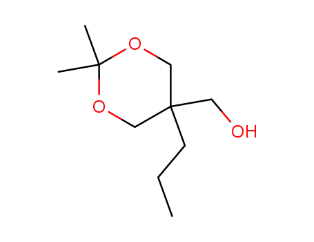 Molecular Structure of 109383-31-5 (1,3-Dioxane-5-methanol, 2,2-dimethyl-5-propyl-)
