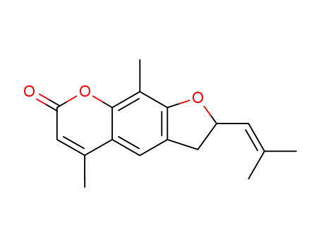 2,3-dihydro-5,9-dimethyl-2-(2-methyl-1-propenyl)-7H-furo[3,2-g][1]-benzopyran-7-one