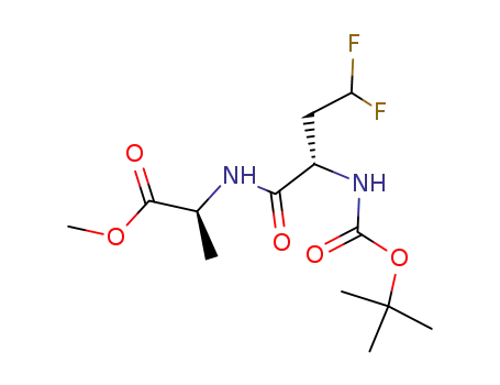 (S)-2-((S)-2-tert-Butoxycarbonylamino-4,4-difluoro-butyrylamino)-propionic acid methyl ester