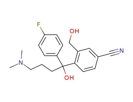 4-[4-(Dimethylamino)-1-(4-fluorophenyl)-1-hydroxybutyl]-3-(hydroxymethyl)benzonitrile cas  103146-25-4