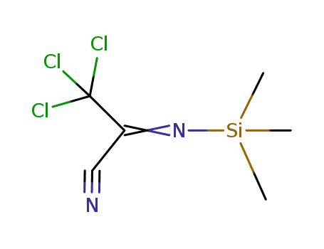 Molecular Structure of 71985-40-5 (Propanenitrile, 3,3,3-trichloro-2-[(trimethylsilyl)imino]-)