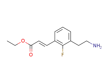 (E)-3-[3-(2-Amino-ethyl)-2-fluoro-phenyl]-acrylic acid ethyl ester