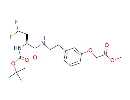 {3-[2-(2-tert-butoxycarbonylamino-4,4-difluoro-butyrylamino)-ethyl]-phenoxy}-acetic acid methyl ester