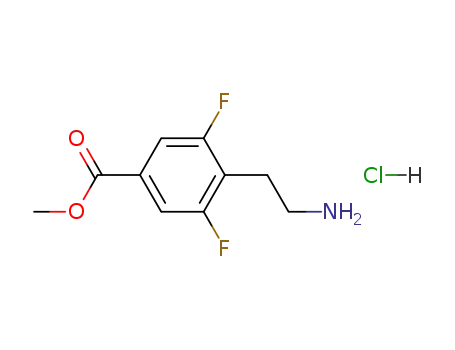 4-(2-amino-ethyl)-3,5-difluoro-benzoic acid methyl ester; hydrochloride