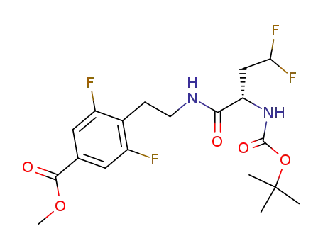 4-[2-(2-tert-butoxycarbonylamino-4,4-difluoro-butyrylamino)-ethyl]-3,5-difluoro-benzoic acid methyl ester