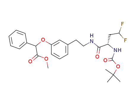 {3-[2-(2-tert-butoxycarbonylamino-4,4-difluoro-butyrylamino)-ethyl]-phenoxy}-phenyl-acetic acid methyl ester
