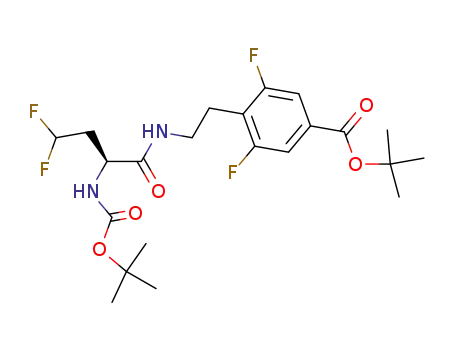 4-[2-(2-tert-butoxycarbonylamino-4,4-difluoro-butyrylamino)-ethyl]-3,5-difluoro-benzoic acid tert-butyl ester