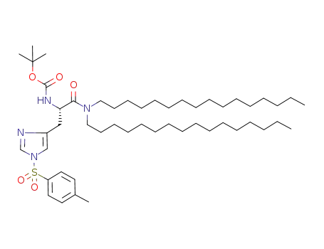 N,N-dihexadecyl-N2-tert-butoxycarbonyl-Nτ-tosyl-L-histidinamide