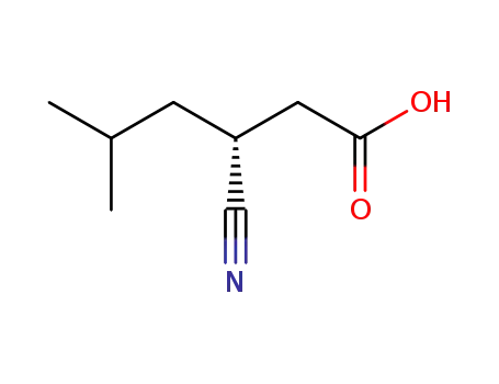 (3R)-3-cyano-5-methylhexanoic acid