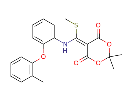 2,2-dimethyl-5-[methylsulfanyl-(2-o-tolyloxy-phenylamino)-methylene]-[1,3]dioxane-4,6-dione