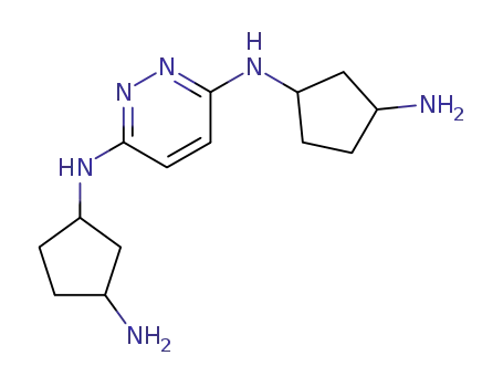 N,N'-bis-(3-amino-cyclopentyl)-pyridazine-3,6-diamine