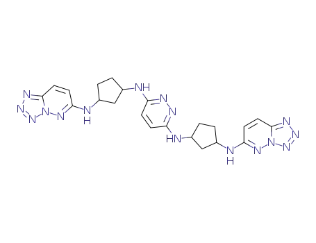 N,N'-bis-[3-(tetrazolo[1,5-b]pyridazin-6-ylamino)-cyclopentyl]-pyridazine-3,6-diamine