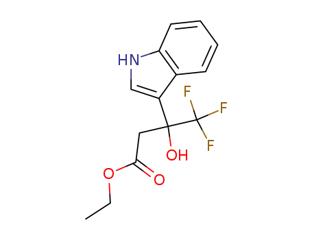 3-hydroxy-3-(indol-3-yl)-4,4,4-trifluorobutanoic acid ethyl ester