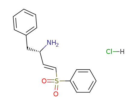 phenyl (3S)-3-amino-4-phenylbut-1-enyl sulfone hydrochloride