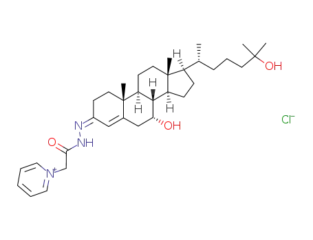 1-[(7R,8S,9S,10R,13R,14S,17R)-7-Hydroxy-17-((R)-5-hydroxy-1,5-dimethyl-hexyl)-10,13-dimethyl-1,2,6,7,8,9,10,11,12,13,14,15,16,17-tetradecahydro-cyclopenta[a]phenanthren-(3Z)-ylidene-hydrazinocarbonylmethyl]-pyridinium; chloride