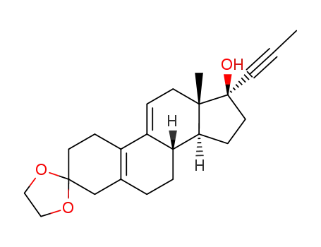 (8S,13S,14S,17S)-13-methyl-17-(prop-1-yn-1-yl)-1,2,4,6,7,8,12,13,14,15,16,17-dodecahydrospiro[cyclopenta[a]phenanthrene-3,2'-[1,3]dioxolan]-17-ol