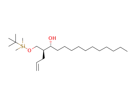 (4RS,5SR)-4-[(tert-butyldimethylsilyloxy)methyl]hexadec-1-en-5-ol