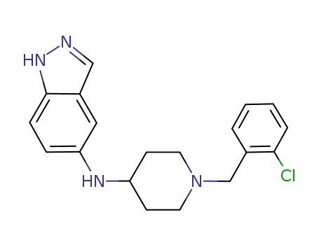 N-[1-(2-Chlorobenzyl)-4-piperidyl]-N-(1H-5 indazolyl)amine