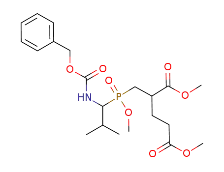 dimethyl 2-{[(1-{[(benzyloxy)carbonyl]amino}-2-methylpropyl)(methoxy)phosphoryl]methyl}pentanedioate