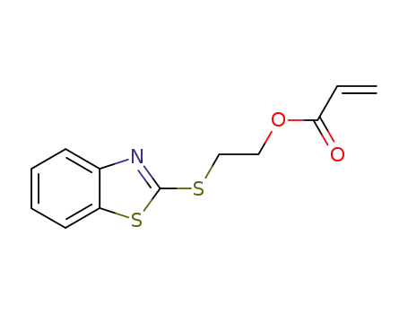 Molecular Structure of 39667-72-6 (2-Propenoic acid, 2-(2-benzothiazolylthio)ethyl ester)