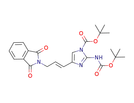 1H-Imidazole-1-carboxylic acid,
4-[(1E)-3-(1,3-dihydro-1,3-dioxo-2H-isoindol-2-yl)-1-propen-1-yl]-2-[[(1,
1-dimethylethoxy)carbonyl]amino]-, 1,1-dimethylethyl ester