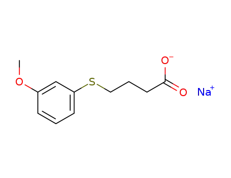4-((3-methoxyphenyl)thio)butanoic acid sodium salt