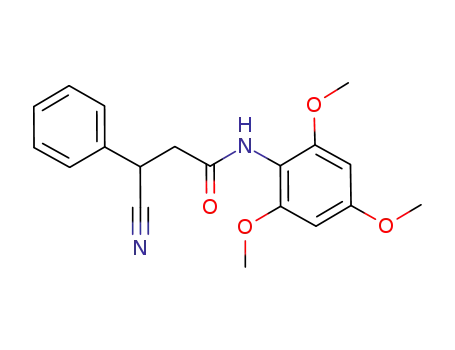 β-cyano-N-(2,4,6-trimethoxyphenyl)benzene propanamide