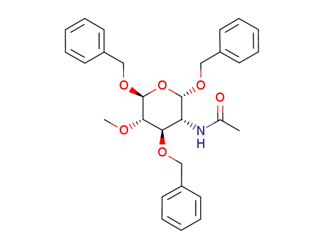 benzyl N-acetyl-3,6-di-O-benzyl-O-methyl-α-D-glucosamine