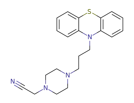 [4-(3-phenothiazin-10-ylpropyl)piperazin-1-yl]acetonitrile