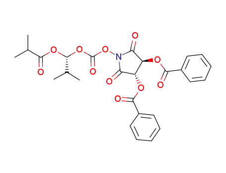 (1R)-1-[((3S,4S)-2,5-Dioxo-3,4-dibenzoyloxypyrrolidinyl)-oxycarbonyloxy]-2-methylpropyl 2-methylpropanoate