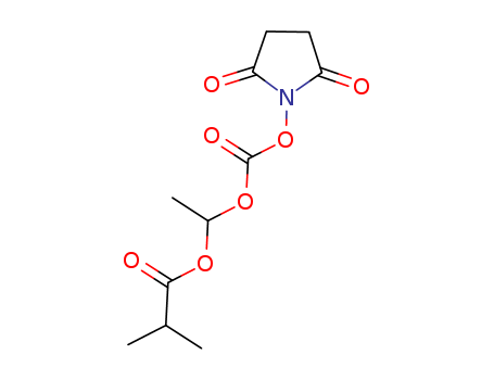 Propanoic acid, 2-methyl-,  1-[[[(2,5-dioxo-1-pyrrolidinyl)oxy]carbonyl]oxy]ethyl ester