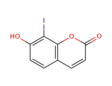 7-hydroxy-8-iodocoumarin