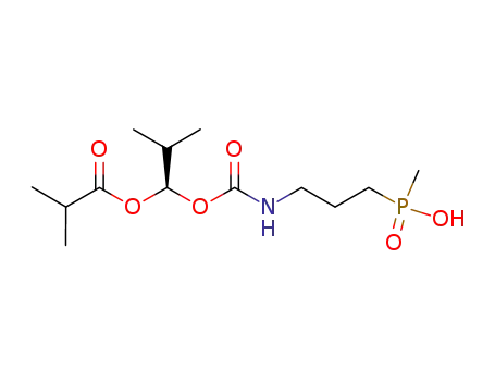 3-{[(1R)-isobutanoyloxyisobutoxy]carbonylamino}propyl methylphosphinic acid