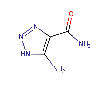 Molecular Structure of 4342-07-8 (5-AMINO-1-METHYL-1H-1,2,3-TRIAZOLE-4-CARBOXAMIDE)