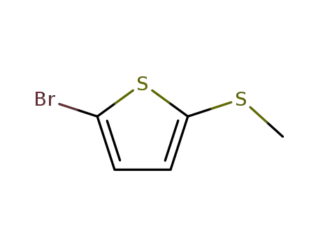 Molecular Structure of 86369-96-2 (2-BroMo-5-(Methylthio)thiophene)