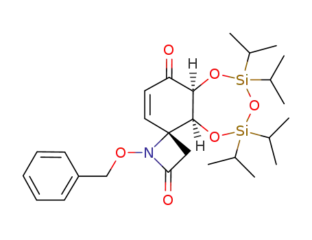 rac-(4R,5S,6S)-1-benzyloxy-5,6-dihydroxy-5,6-O-(1,1,3,3-tetraisopropyldisiloxane-1,3-diyl)-1-azaspiro[3.5]non-8-ene-2,7-dione