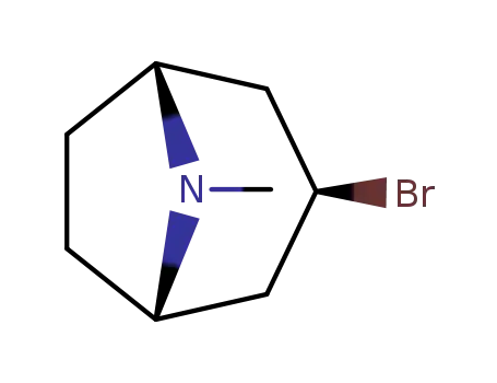 Molecular Structure of 2292-11-7 (8-Azabicyclo(3.2.1)octane, 3-bromo-8-methyl-, exo-)