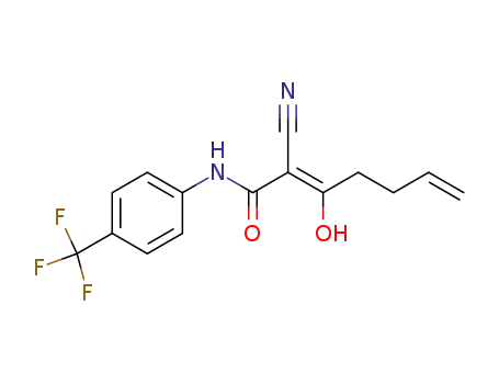 2-cyano-3-hydroxy-N-(4-trifluoromethylphenyl)-hepta-2,6-dienamide